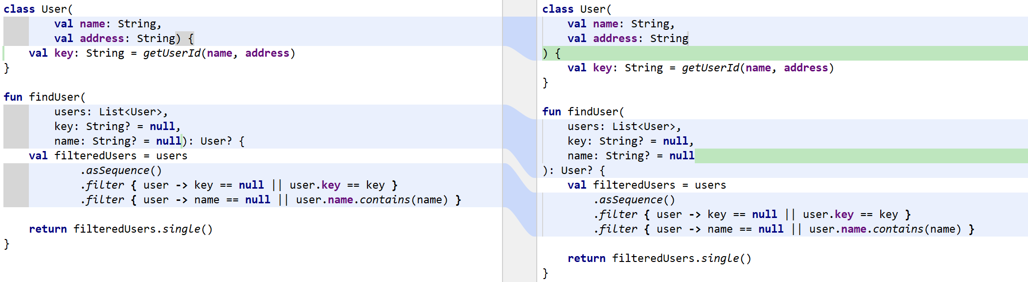 Code formatting