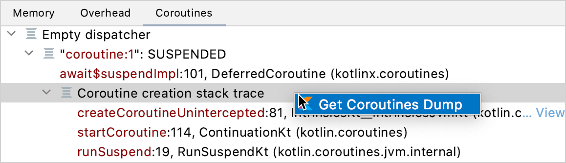 Coroutines Dump