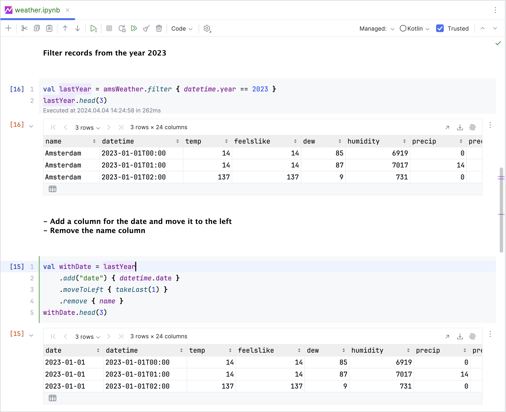 Kotlin DataFrame Kotlin DataFrame