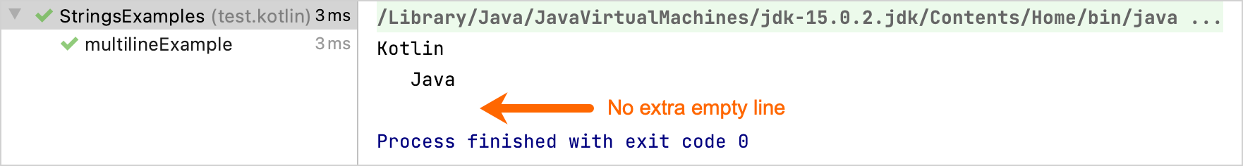 Kotlin multiline output