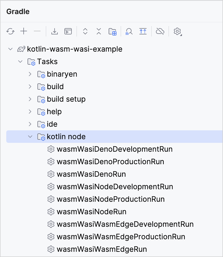 Kotlin/Wasm and WASI tasks